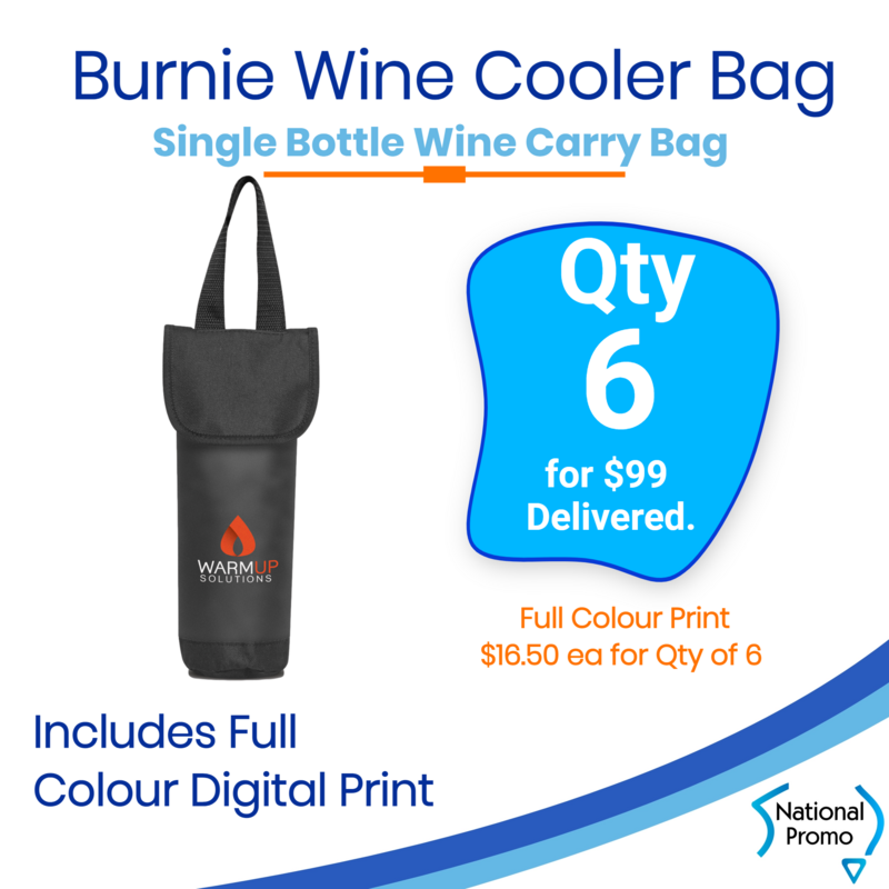 6x Burnie Single Wine Cooler Bags