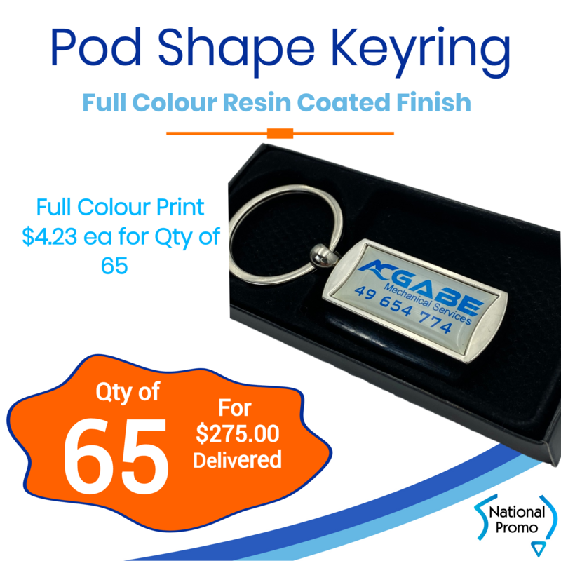 65x Pod Shape Display Keyring