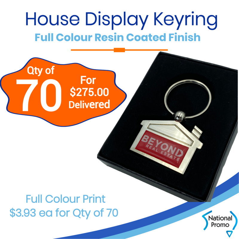 70x House Shaped Display Keyring