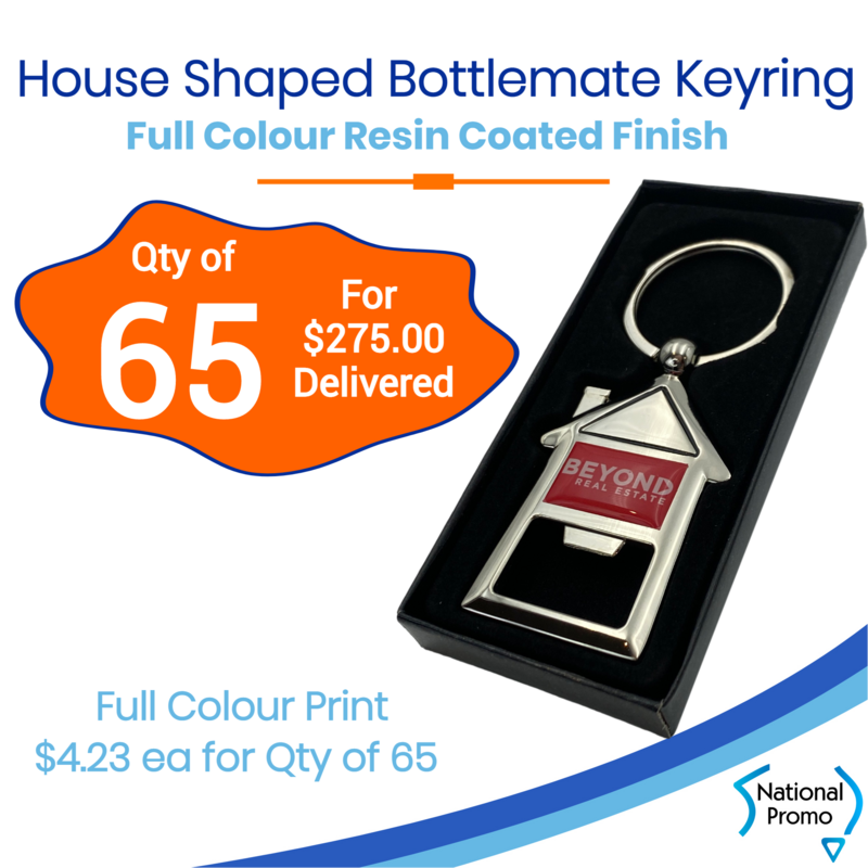 65x House Shaped Bottle Opener Keyring