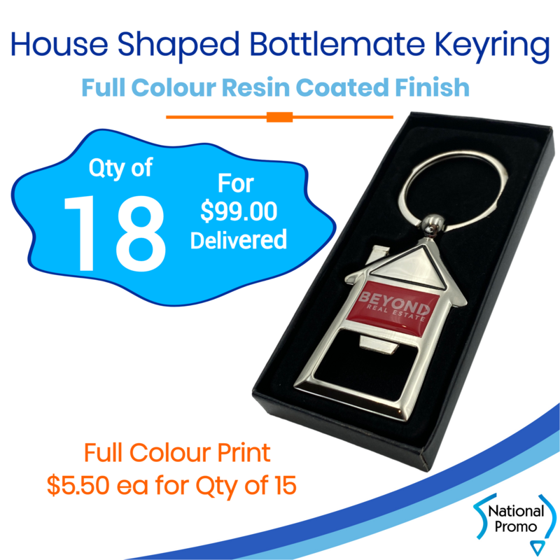 18x House Shaped Bottle Opener Keyring