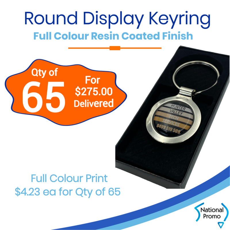 65x Round Display Keyring