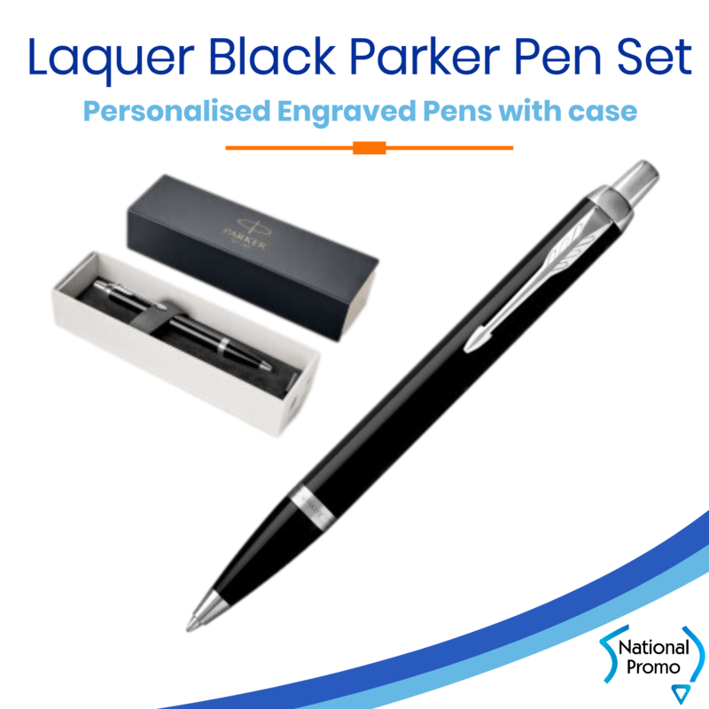 PARKER PEN LACQUER BLACK w CHROME TRIM