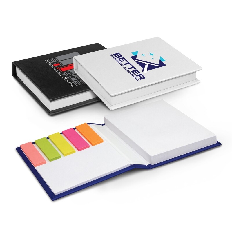 HARD COVER NOTEFLAGS & POST IT NOTE SET Colour Print