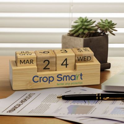 BAMBOO BLOCK DESK CALENDAR