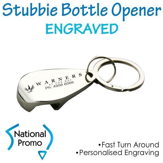 Stubbie Bottle Opener Keyring