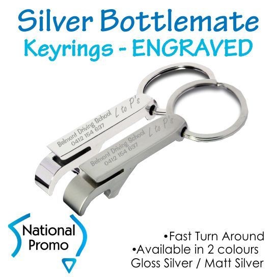 Deluxe Silver Bottlemate Keyring