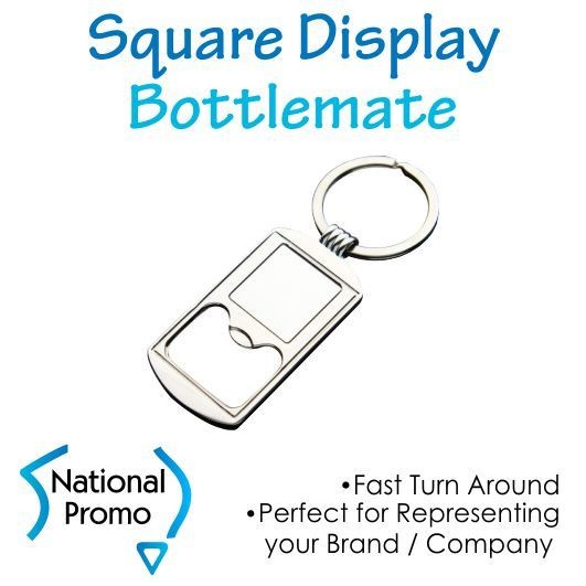 Square Display Bottle Opener Keyring