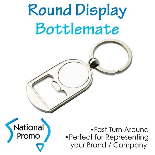 Round Display Bottle Opener Keyring