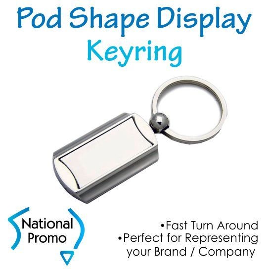 Pod Shape Display Keyring