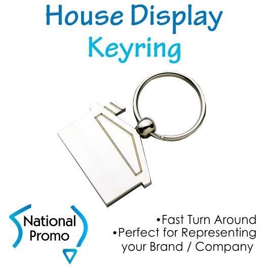 House Shape Display Keyring