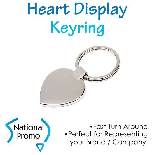 Heart Shape Display Keyring