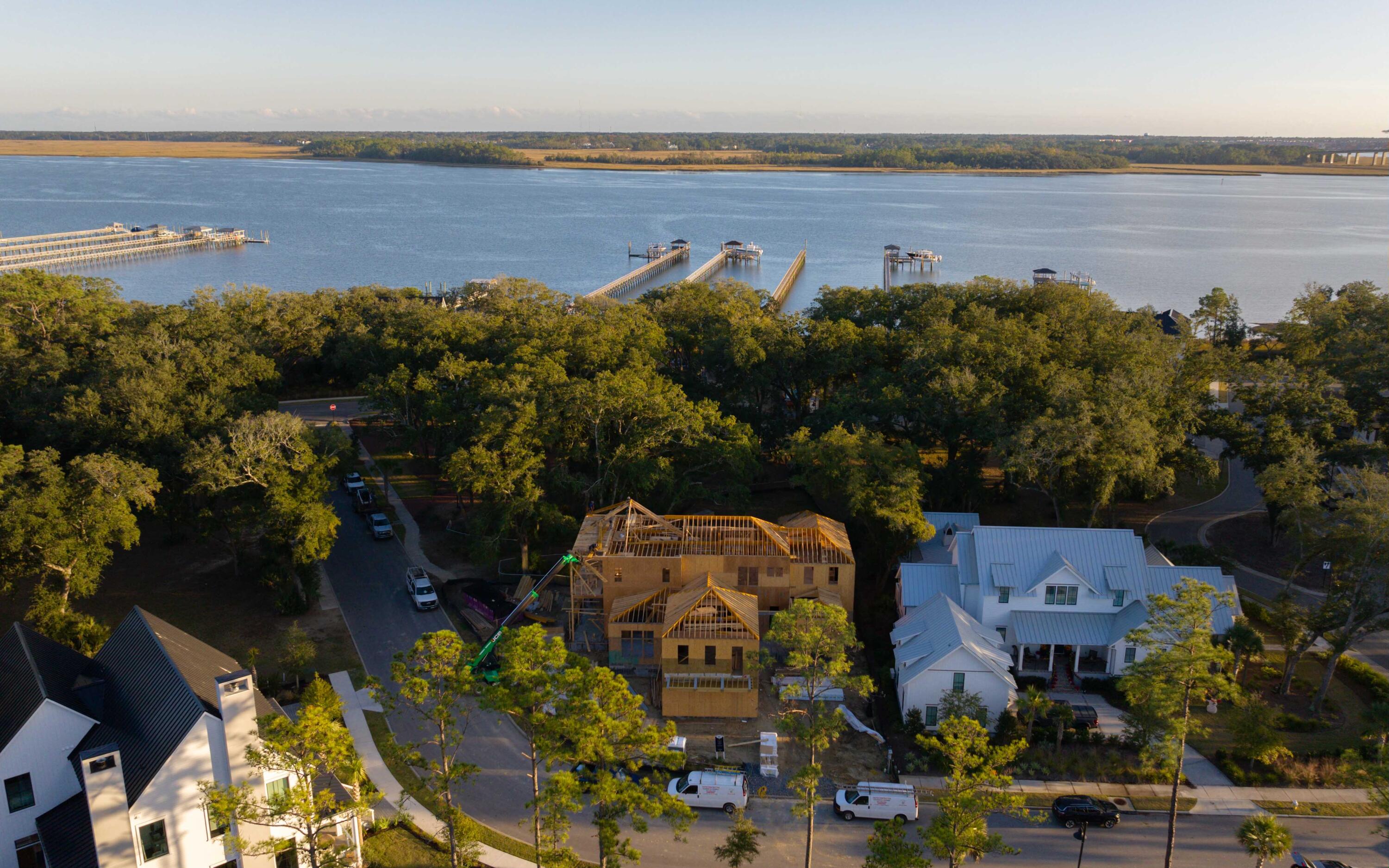 Situated on a spanning lot in the coveted Captain's Island neighborhood sits 424 Wayfaring Street. This new build will be nothing short of fabulous as it is being brought to life by some of Charleston's very best, Novella Homes and JLV Creative. This custom home will be rich in detail, overflowing with premium selections, and built to perfection. Do not miss this one-of-a-kind Daniel Island Park home.Buyer to pay a one-time neighborhood enhancement fee of 0.5% x Sales price to Daniel Island Community Fund at closing and an estoppel fee to the Daniel Island Property Owners Association, Inc. Buyer/buyer's agent to verify anything deemed important such as flood zone, school zone, etc.