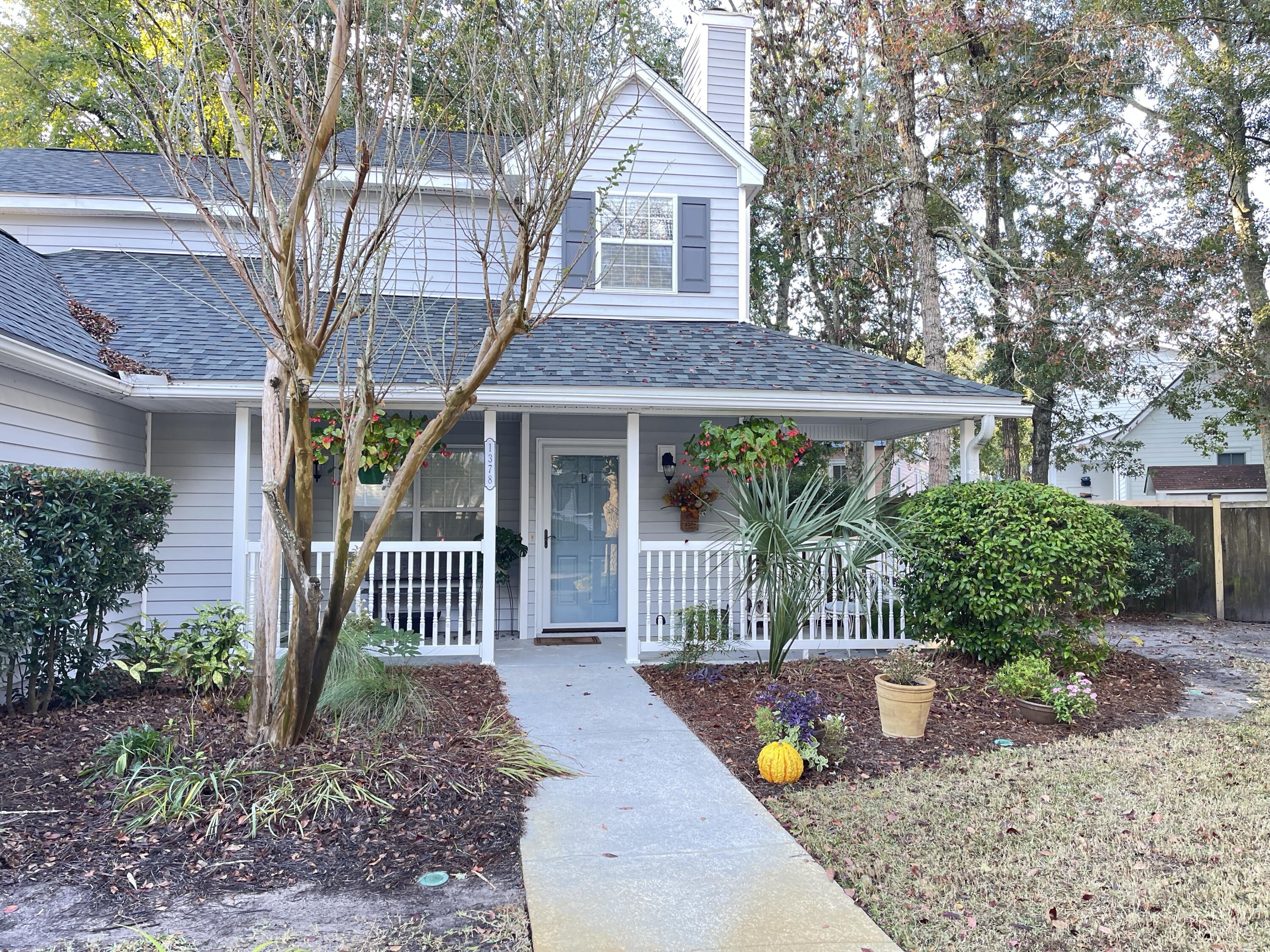 Don't miss this charming townhouse tucked away in Remington Forest.  Excellent schools and incredible location close to everything! The shops & restaurants in Oyster Park are a short walk across the street, the beach and the Old Village are within biking distance, Downtown Charleston is a 10 min drive away, and the airport is only 15-20 mins away.  This location simply can't be beat!  This townhouse was the original model home for the neighborhood, and it has a large courtyard-like back yard with beautiful mature landscaping and a brick patio.  Inside you'll find gorgeous hardwoods throughout the first floor, a cozy living room with wood burning fireplace, and all the upgrades you'd expect from a model home.Remington Forest also has a great neighborhood pool, greenspaces, and a playground for the kids.  HOA fees include termite bond, exterior insurance, exterior maintenance, and pool & common area maintenance.