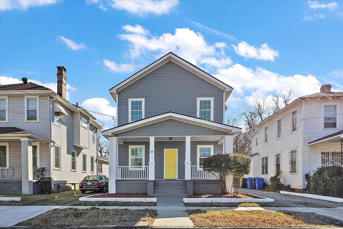 This simple, beautifully redone home is located in the desired Wagner Terrace borough.  The house boasts 5 bedrooms and 4 full bathrooms.  A formal sitting, new kitchen, large pantry, 2 bedrooms, and 2 bathrooms, are featured downstairs.   Upstairs holds a loft, 3 bedrooms, 2 more bathrooms, a balcony, and the conveniently located laundry.  The graveled driveway leads to ample off-street parking which can accommodate 4-5 cars.  Property does not have flood insurance.