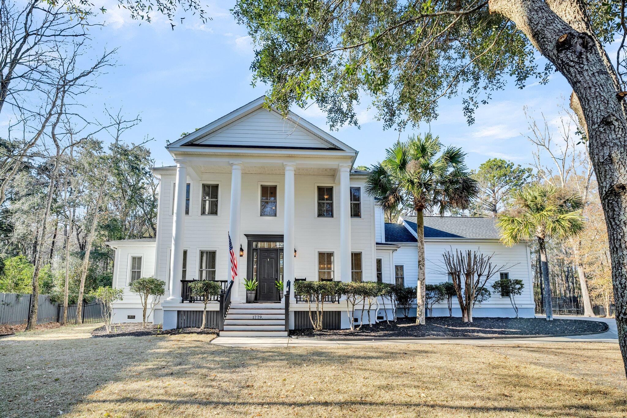 This quintessential Charleston-style home features 5 bedrooms and 5 bathrooms, with modern upgrades throughout. Situated on a half-acre lot at the end of a quiet cul-de-sac and backing onto protected wooded wetlands, the property offers a spacious backyard and a heated saltwater pool, perfect for year-round enjoyment.As you enter through the inviting front porch with traditional columns, you'll be welcomed by newly refinished hardwood floors, freshly painted walls and ceilings, and an abundance of natural light streaming through large windows and glass doors. The kitchen has been fully updated with new cabinets, appliances, and sleek quartz countertops.The primary bedroom is located on the main floor, complete with a private office and an updated ensuite bath featuring a soaking tubUpstairs, you'll find 4 generously sized bedrooms with ample closet space, 3 full bathrooms, and a charming loft area ideal for a reading nook or sitting space. At the end of a spacious hallway, a finished room over the garage (FROG) with a closet and full bath offers endless possibilitiesperfect as an additional bedroom, playroom, or man cave.
Additional updates include a new roof (2023) and an HVAC system installed in 2020.

Listing Agent believes all information on MLS to be correct, but is subject to verification by the purchaser and their agent.  If square footage is important- measure.