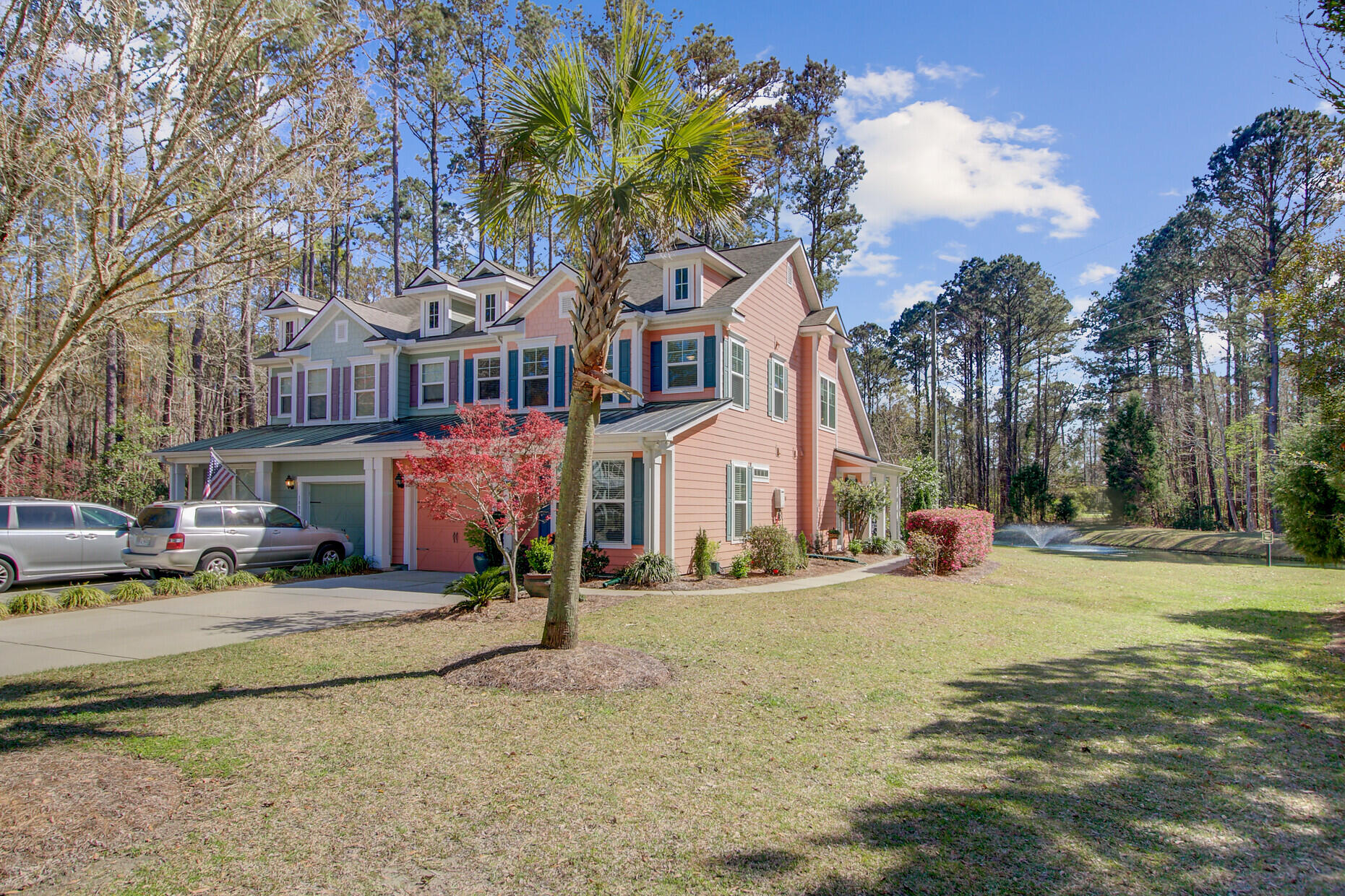 This home is located on a cul-de-sac, overlooking a pond and adjacent to large open spaces and wooded area. Walk in and you are greeted with an open floor plan with lots of natural light. The large great room has a vaulted ceiling. The kitchen has granite countertops, tile backsplash and stainless appliances, with an adjacent dining room. Off the dining room there is a screen porch and patio to enjoy views of the pond with fountain, wooded areas and abundant green space.  Primary bedroom with tray ceiling on first floor has an ensuite bath with dual sinks, granite countertops, glass enclosed shower and walk in closet.  A half bath and laundry room round out the first floor. Upstairs there are 3 spacious bedrooms, a full bathroom with dual sinks and a flexible loft/office space.The Park West community has many amenities to enjoy: walking and bicycle trails, 2 outdoor pools, tennis courts, playground and clubhouse.