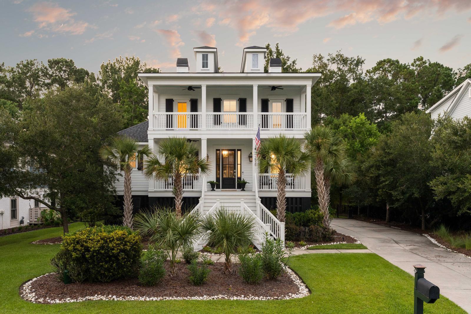 Flickering gas lanterns, wide double porches, an inviting entrance and palmettos leave no doubt that you have arrived in the Lowcountry of South Carolina! The 1 BR, 1 BA 1,431 SF ground floor apartment includes a full kitchen, living space and separate entrance creating the perfect place for all of the extended stay family & friend houseguests you are sure to have visiting you in your new locale! The screened porch provides a shady respite for outdoor dining and comes with a mounted TV ideal for watching those Fall football games. Inside, you'll discover a neutral palette throughout. Main floor includes a home office enclosed with French doors & a built-in credenza. The serene primary suite and spa-like bathroom are on the main floor with screened porch access. Media room can be 6th BR.Upstairs, Guest Bedroom 2 has an ensuite bathroom. Two front facing bedrooms share a hall bathroom. All upstairs bedrooms including media room have walk-in closets.
Home includes a whole home water filtration system with reverse Osmosis. 
Backyard is ideal for a pool. Ask agent for proposed pool plans. 
Park West is zoned to award winning schools. You'll enjoy Park West amenities which include 2 pools, playgrounds, a tennis center with a Clubhouse & teaching pros, walking and jogging trails throughout the neighborhood. Masonborough Park has a crabbing & fishing dock. Park West Recreation Department is the site for numerous sporting activities for adults and children including an indoor pool, a basketball gymnasium, tennis & pickleball courts, a track and ball fields.