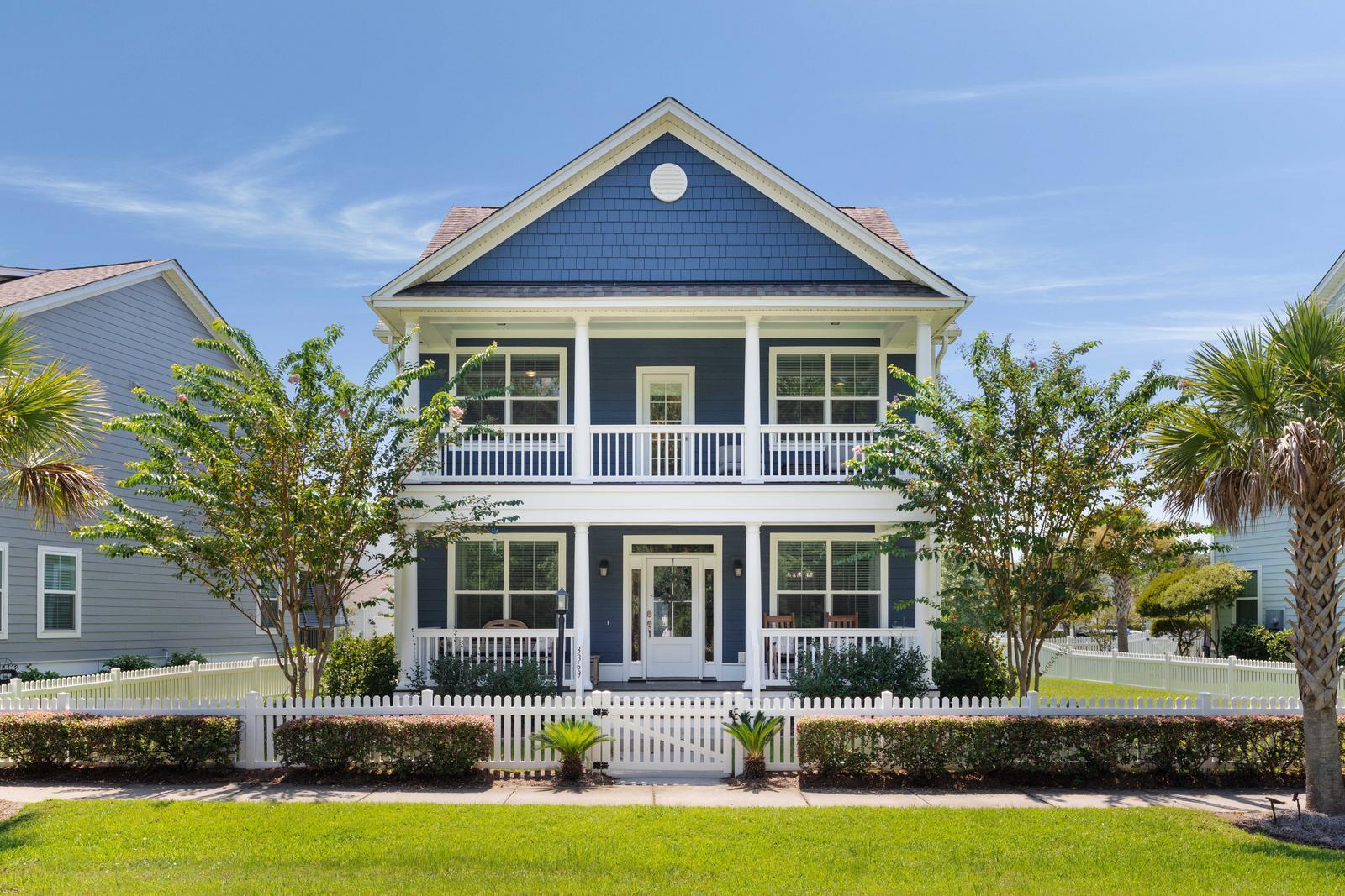 Brimming with charm and perfectly placed in the heart of Mount Pleasant's beloved Park West community - The Abbey. Just minutes from shops, dining, top-rated schools, and the Recreation Center, this home offers a lifestyle you'll love at first glance.The inviting front porch and manicured landscaping set the stage for the beauty inside. Step through the door to gleaming hardwood floors and a bright, open-concept layout that feels instantly welcoming. The kitchen--complete with marble countertops, stainless steel appliances, and peninsula bar seating--flows seamlessly into the living and dining areas, creating the perfect setting for family meals, friendly gatherings, or cozy evenings in.Upstairs, the spacious primary suite is a true retreat, featuring a private porch for morning coffee, a large walk-in closet, and a spa-inspired bath with dual vanities, soaking tub, and separate shower. Three additional bedrooms offer versatility for guests, children, or a home office.

Outside, the large side yard and fenced backyard are ready for play, gardening, or weekend cookouts. Imagine summer evenings on the patio, laughter echoing from the porch, and the ease of a golf cart ride to neighborhood parks, restaurants, and shops.

Whether you're buying your first home, looking for room to grow, or seeking a relaxed, low-maintenance lifestyle, this property is a must-seeblending Southern charm, modern comfort, and an unbeatable location just minutes to downtown Charleston, beaches, and all that Charleston has to offer.