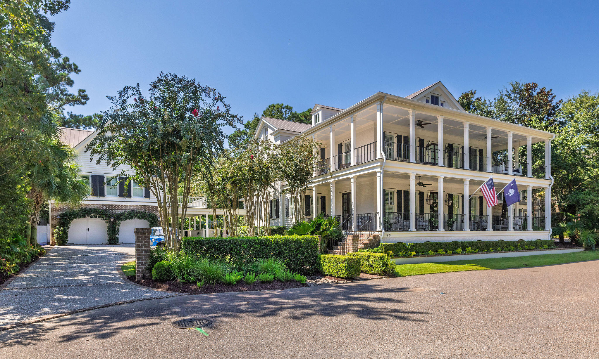 Welcome to this stunning custom-built home in the prestigious I'on community of Mount Pleasant, South Carolina. This exquisite painted brick residence offers four spacious bedrooms and four and a half baths in the main house, plus a beautifully appointed carriage house with additional living quarters.As you step inside, you're greeted by an elegant foyer that leads to a formal dining room on one side and a versatile living or study space on the other. The expansive kitchen flows seamlessly into a large family room, complete with a cozy fireplace and built-in bookshelves, all overlooking the inviting pool area. The first floor also features a scullery pantry and a convenient half bath. Upstairs, the master suite offers a luxurious retreat with a private ensuite bath, while twoadditional bedrooms on the second floor also feature their own ensuite baths, ensuring comfort and privacy. The fourth bedroom, located on the third floor, also boasts its own ensuite bath, providing plenty of space for family and guests.

Outside, the property truly shines with a spacious lot that includes a sparkling pool, a cabana, and a grill area perfect for entertaining. There's also a putting green for leisure, and the carriage house features a charming deck overlooking the pool, offering the perfect spot to unwind.

Additionally, the entire home is adorned with newly sanded and refinished hardwood floors, adding warmth and elegance throughout.

This exceptional residence is truly a masterpiece, ready to welcome its next family.