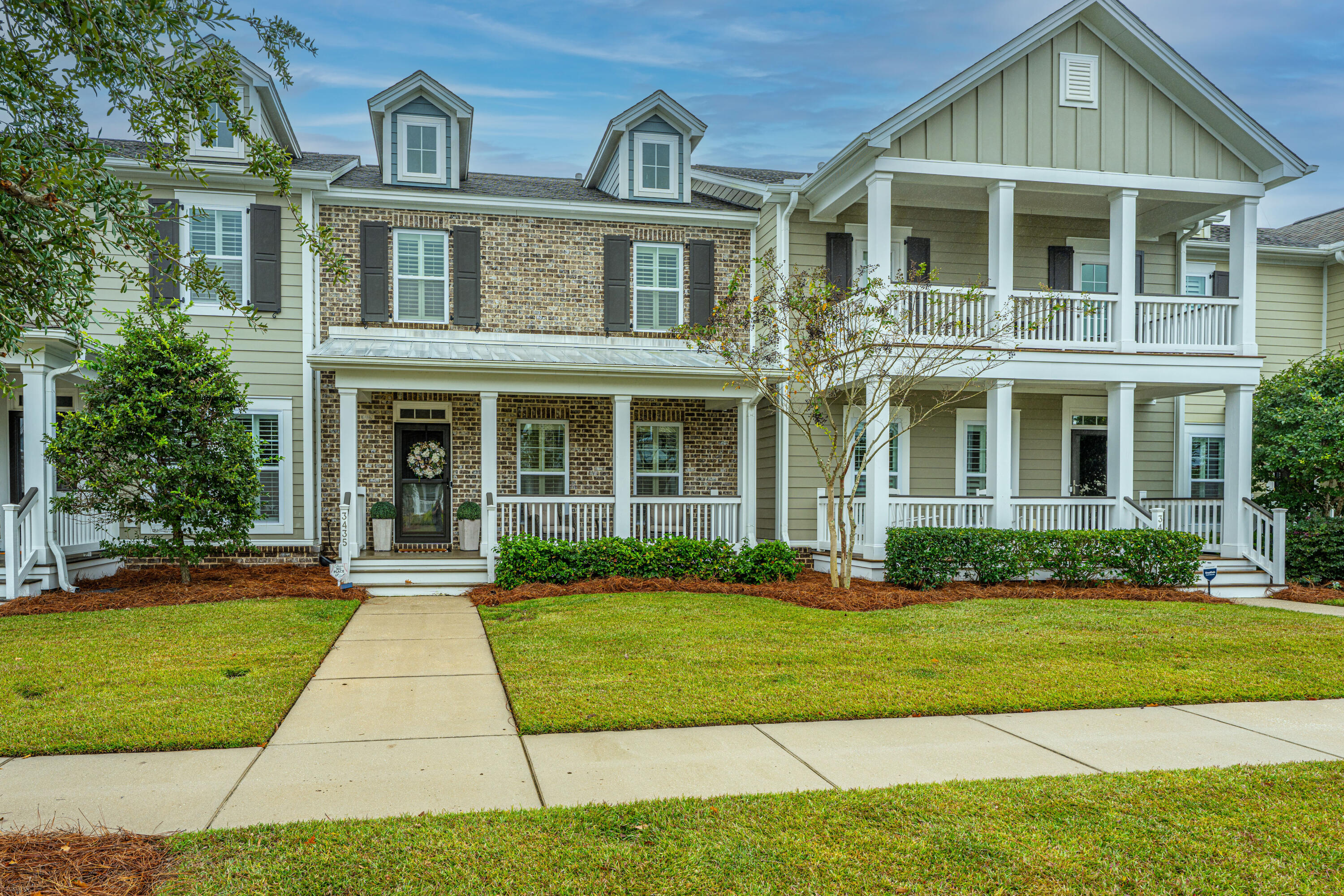 Welcome to this cozy and beautifully updated 3-bedroom, 2.5-bathroom home located in the highly desirable Carolina Park community. Step inside to find fresh paint in every bedroom, all new fixtures throughout, and a warm, inviting atmosphere that makes you feel right at home. The spacious living area flows seamlessly into the kitchen and dining space - perfect for entertaining. Upstairs, you'll find three comfortable bedrooms with plenty of natural light. Enjoy the convenience of neighborhood living at its best - hop on your golf cart to grab dinner, shop, or explore all that Carolina Park has to offer!