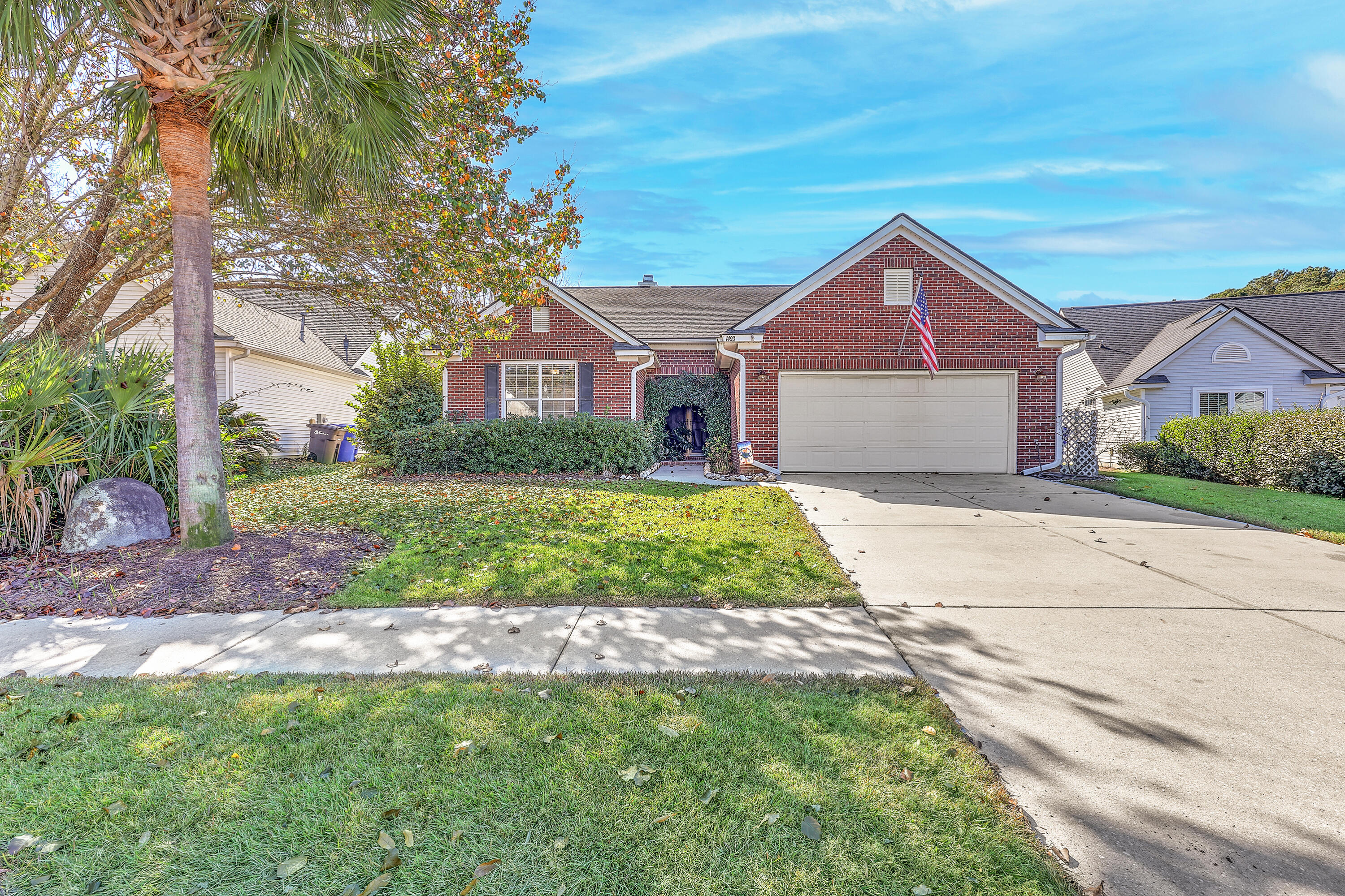 Beautiful and inviting 3BR/2BA single-story home in the sought-after Foxmoor section of Park West. This light-filled open floor plan features elegant porcelain wood-look tile, double front doors, and a spacious master suite with a garden tub, separate shower, and dual vanities. Enjoy stunning views from your private back patio overlooking a tranquil pond, offering peaceful nature watching and the rare bonus of no neighbors behind you. With its brick front veneer, two-car garage, and warm, welcoming layout, this home blends comfort, style, and Lowcountry charm--just minutes from all the amenities Park West is known for.