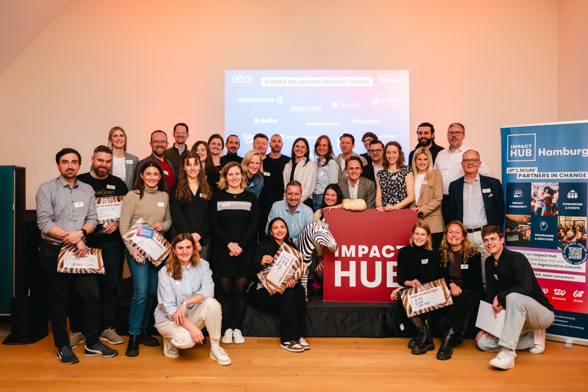 Gruppenfoto zebra investment night 1