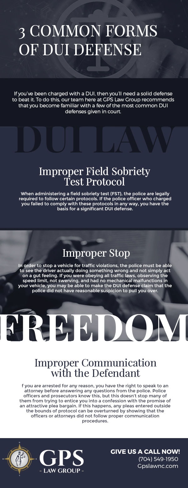 3 Common Forms of DUI Defense