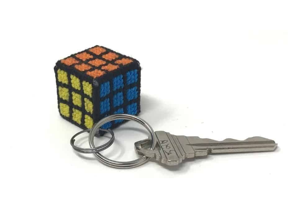 Rubik's Cube free 3d cross stitch pattern
