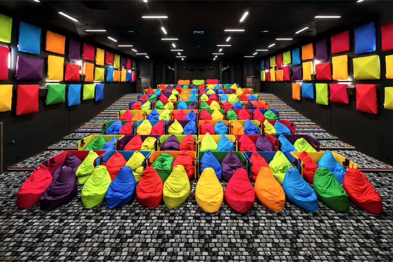 Fun colorful cinema in Slovakia