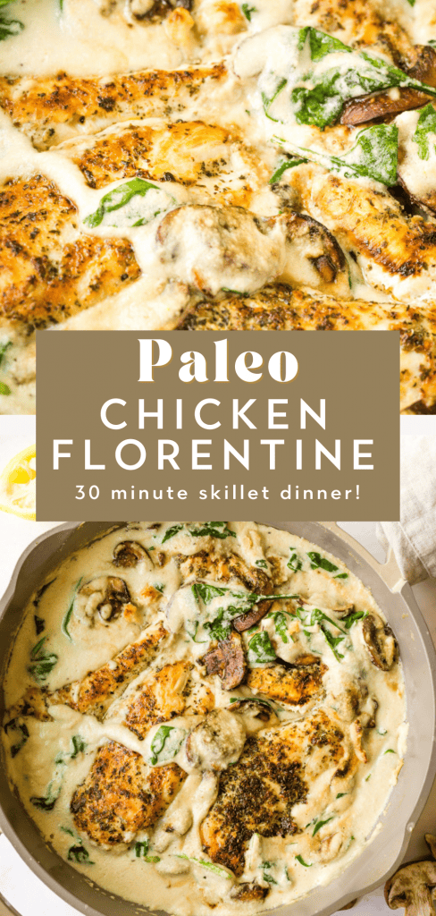Paleo chicken florentine