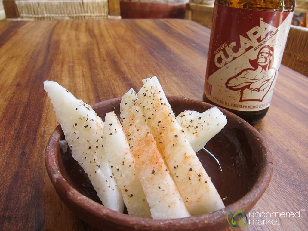 Oaxaca Food, Marinated Jicama