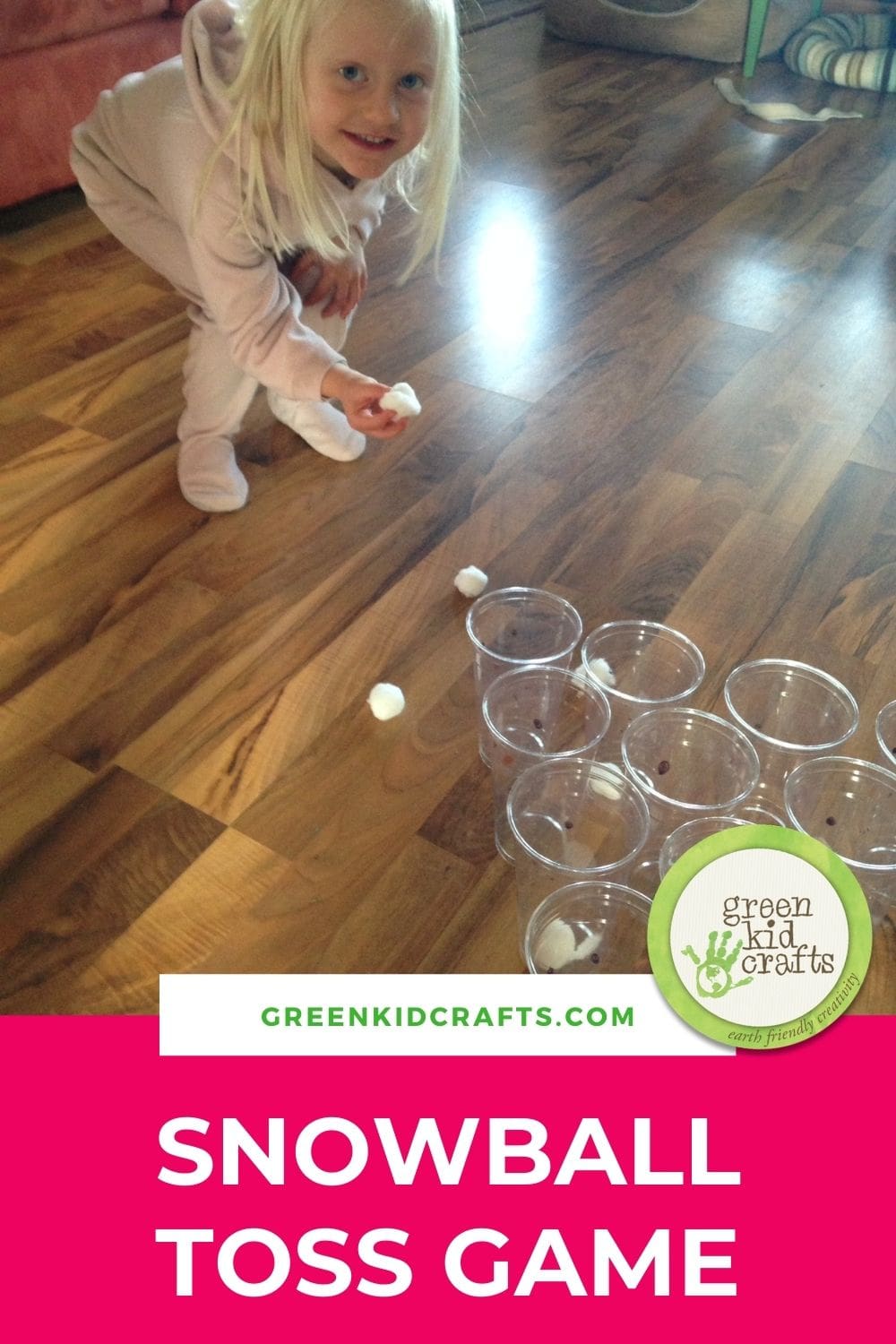 snowball toss game for kids