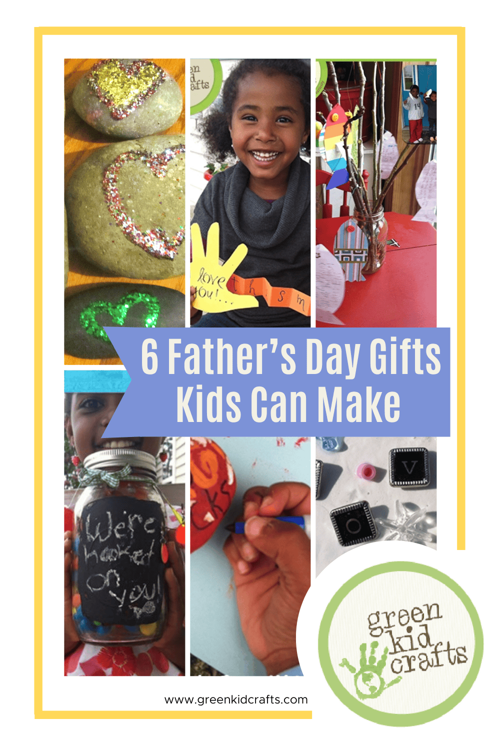 6 Beautiful Father's Day Gifts Kids Can Make - Green Kid Crafts