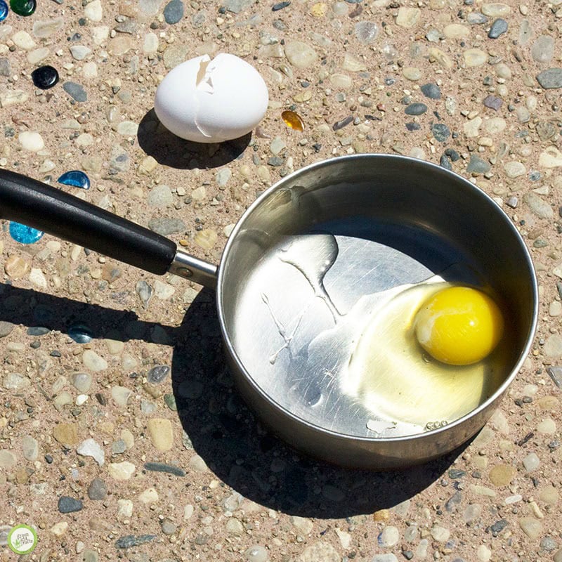 Fun Summer Science Fry an Egg on the Sidewalk Green Kid Crafts