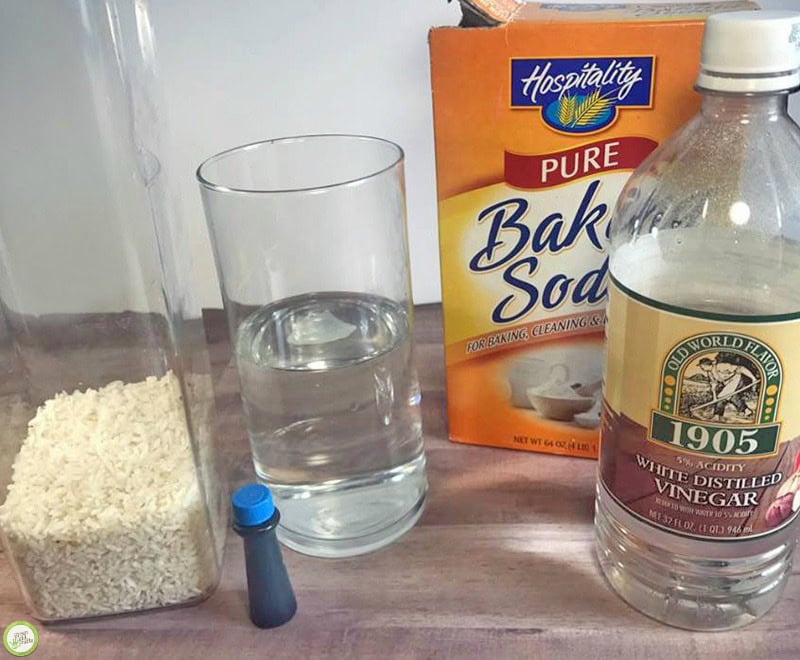 dancing rice science experiment ingredients
