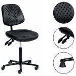 AIRPLUS Asynchrone 3 manettes Polyuréthane 130 Roulettes Alu 610 44/65cm +régl.prof. Assise