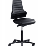ERGOLINE Synchrone avec réglage profondeur assise Polyuréthane 130 Roulettes Alu 610 42/63cm