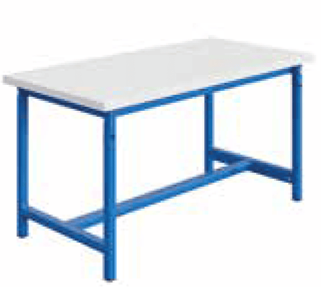 Etabli PTH Crémaillère - Plateau Mélaminé MELA38 l1500 p1000 Départ