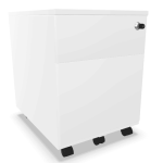 Caisson Métallique Roulettes (BLANC)