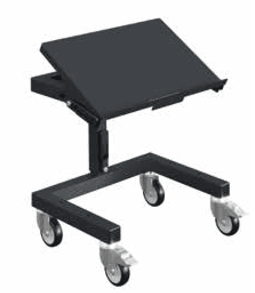 Support pour 1 bac ou 2 bacs (Option 020020008) hauteur réglable et plateau inclinaison réglable GA