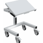 Support pour 1 bac ou 2 bacs (Option 020020008) hauteur réglable et plateau inclinaison réglable
