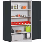 Armoire Portes Battantes PB L1000 P500 H1950 4 EtagèreS