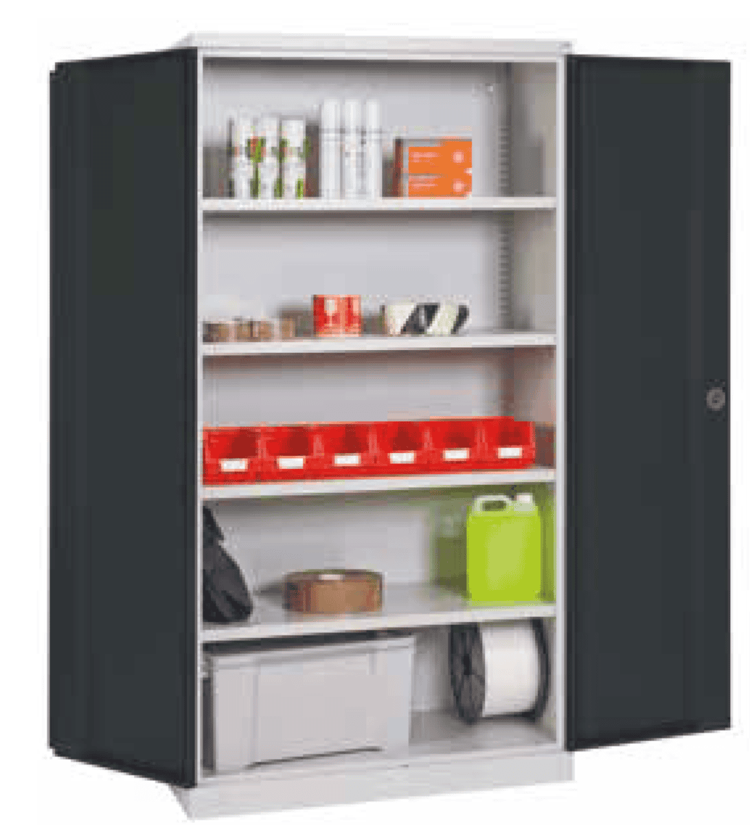 Armoire Portes Battantes PB L1000 P500 H1950 4 EtagèreS