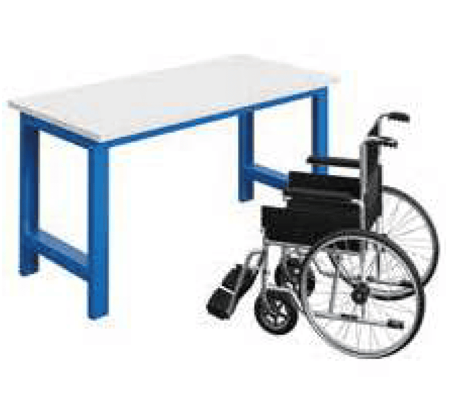 Etabli SI PMR Fixe - Plateau Stratifié STRAT30 l1200 p750 h790 Départ