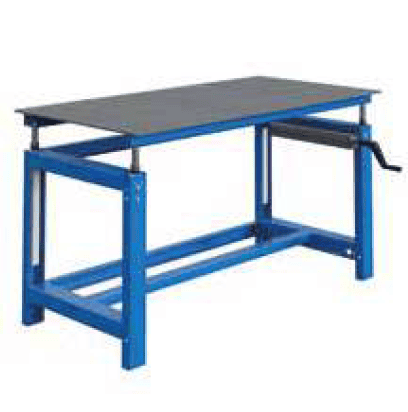Etabli SISOUD MANIVELLE - Acier 8mm - l1500 p750 h790-1090