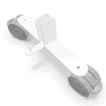 Pied stabilisateur Roulettes (BLANC)
