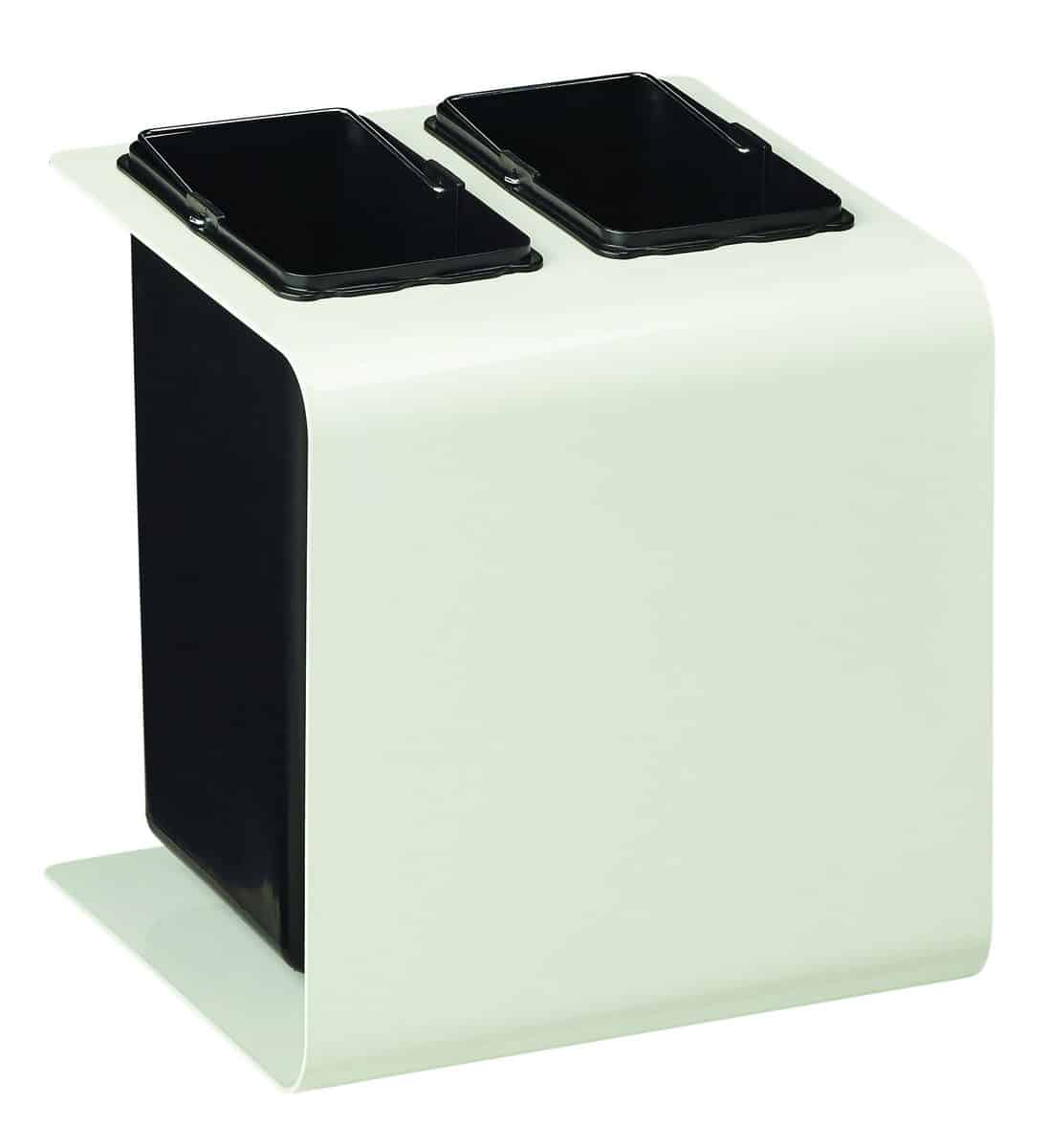 Corbeille de tri sélectif 2x8l yc 5 stickers