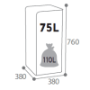 Borne de tri sélectif - 75l - SAC 110l - PLASTIQUE – Image 3