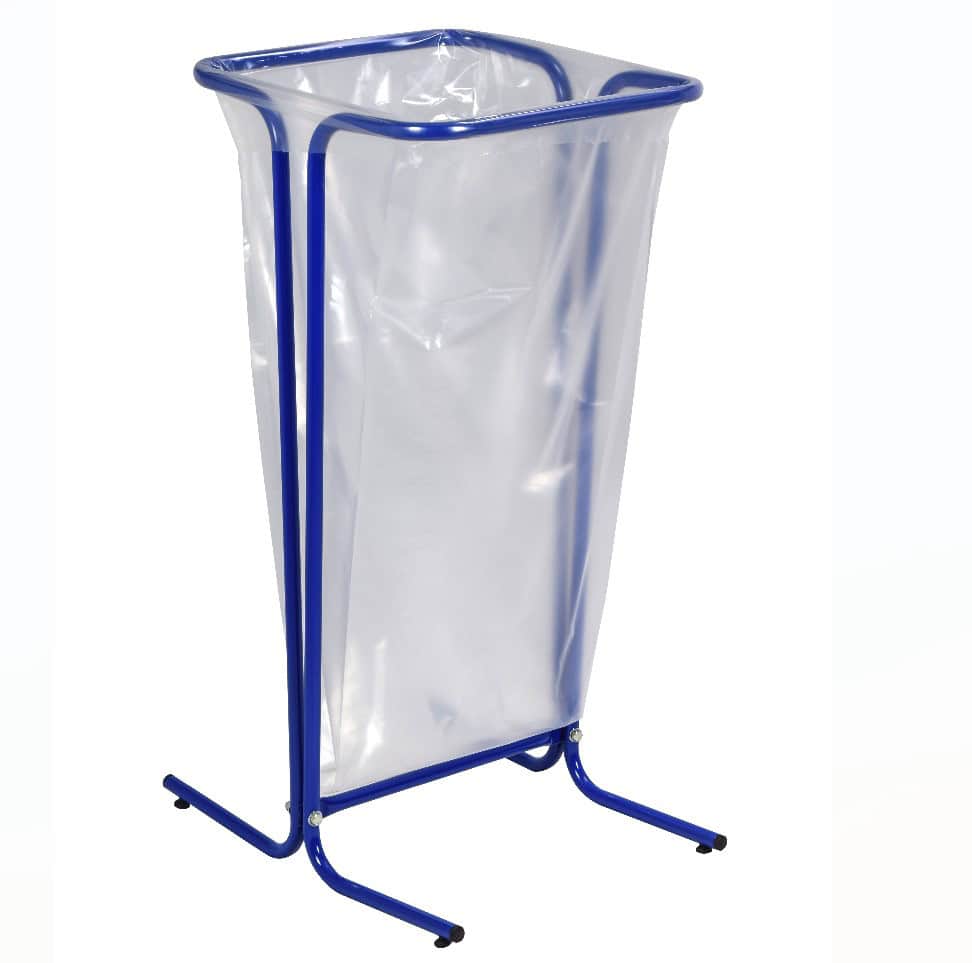 Support sac tubulaire sur pieds TUBAG - 110L Bleu